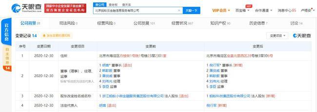 螞蟻集團高層調整 胡喜退出多家子公司職務，倪行軍接任金融科技業務董事長